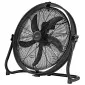Stor kraftfull mobil industrifläkt 50 cm 130W, trumfläkt golvmodell, svart pulverlackad, 6480m³/h, EBERG EBF 20