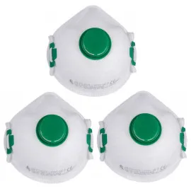 Andningsskydd 1st, andningsmask med ventil, FS-623V FFP2 NR D, CE (säljs i 3 pack)