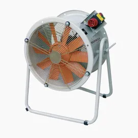 Portabel Cirkulär kanalfläkt, industrifläkt Sodeca HTM, 5750 m³/h, 16.6 m/s, 2780 RPM, IP54, 35.5 cm, Sodeca