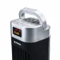 Tornfläkt, pelarfläkt 121 cm, tyst exklusiv stående fläkt, golvfläkt med fjärrkontroll, 90W, svart, Powermat Black Tower