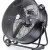 Kraftfull industrifläkt 61 cm (24) 220W, golvmodell med hjul, svart pulverlackad, 1300rpm, 12000 m3/h, Powermat REA - DEMO EX