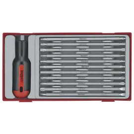 Skruvmejselsats 12 delar, långa skruvmejslar TENG Tools TTMD12D