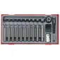 Socket adapters with TX rivets 1/2, TENG Tools