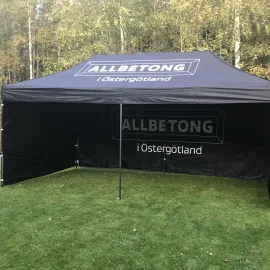 Eget reklamtryck på pop up tält - c:a 1 x 1meter