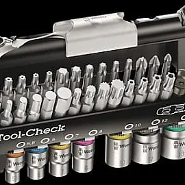 Spärrhandtag verktygsstas 38 delar, Zyklop Mini Tool-Check Automotive 1, WERA