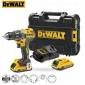 Borrskruvdragare, skruvdragare 18V sladdlös 2 x 4, 0Ah inkl. väska, laddare, DEWALT DCD791M2