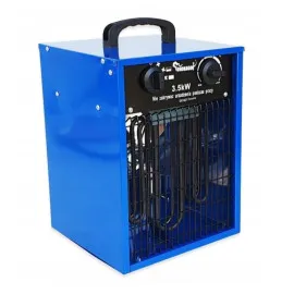 Byggfläkt, värmefläkt 3.5 kW 230V, Kraft & Delle