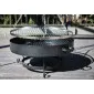 Grill, eldstad, eldkorg med lock, 55 cm