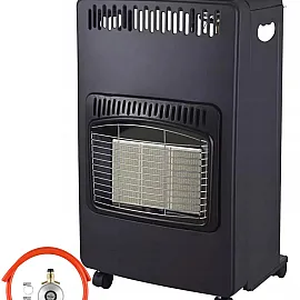 Gas Heater 4, 2kW with Swedish Gas Regulator, Hose, Infrared Gas Heater, Foldable.