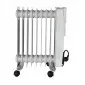 Oljeelement 2000W-3000W med termostat, hjul, 230V, Volt