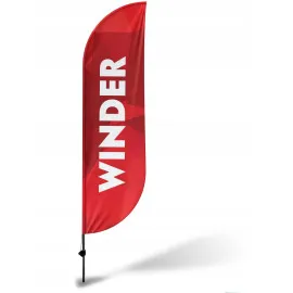 Beach Flags, winder banners with print 290 cm