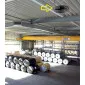 Industrifläkt Tak Hängande 81cm 260W 18000m³/h Kedjemontage IP2X, Fenne