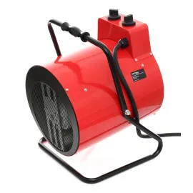 Portabel värmefläkt, byggfläkt 10 kW 400V, termostat 85 gr. C, Kraft & Delle