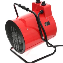 Portabel värmefläkt, byggfläkt 10 kW 400V, termostat 85 gr. C, Kraft & Delle