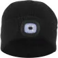 Vintermössa med LED-lampa USB, 3 ljusstyrkor, grön/svart/gul, LAHTI PRO