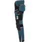 Work trousers, slim fit, turquoise and black with stretch inserts, carpenter pants, CE, LAHTI.