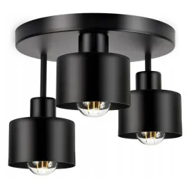 Taklampa av metall, Luxolar 382, 3 x E27