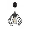 Metal ceiling lamp, rustic/industrial design, pendant lamp, Luxolar Diamond E27