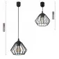 Metal Ceiling Lamp in Rustic Industrial Design