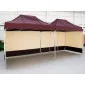 Professionellt Snabbtält 3 x 4.5m Aluminium A40H Premium PVC 320g/m² UV50+ EU, Plinth