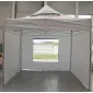 Professionellt Snabbtält 3 x 4.5m Aluminium A40H Premium PVC 320g/m² UV50+ EU, Plinth