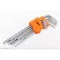 Insexnycklar 5-kantiga l-nycklar, sats 9 st. TS10 - TS50, S2, NEO Tools