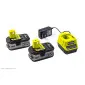 Batteriladdare 18V med 2 st starka batterier 5 Ah för Ryobi One+