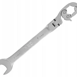 NEO ring wrenches (combination wrench, articulated, ring opening with a ratchet 13 mm)