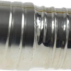 Rörkoppling 1st 110 mm rostrfritt stål, för montering av flexrör (avgasrör, skortstensrör, m.m.)