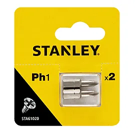 Screwdriver Bits Phillips PH1 x 25 mm, 2 pcs, Stanley