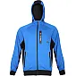 Hooded sweatshirt with zip blue-black, S, CE