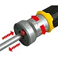 LED ratchet screwdriver with 12 bits | Stanley