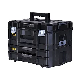 TSTAK Storage Box Empty Version Black Light Grey, Stanley