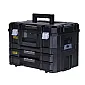 TSTAK empty storage box, black/light grey | Stanley