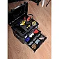 TSTAK empty storage box, black/light grey | Stanley