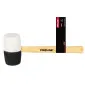 Rubber Mallet Black-Red 980g, Wooden Handle, Proline