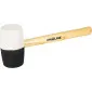 Rubber Mallet Black-Red 980g, Wooden Handle, Proline