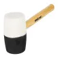 Rubber Mallet Black-Red 980g, Wooden Handle, Proline
