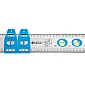 Universallinjal 60 cm aluminium med vattenpass