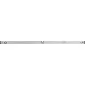 Box Aluminim Spirit Level 1500 mm, 2Vials - Horizontal and Vertical, Wall 1 mm Thick. Accuracy 1Mm1M. Silver Color. Plastic Black Ends Absorbing Shocks.
