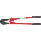 Bolt Cutter. Drop Forged Jaws. Tubular Steel Handless Painted Red with Black Rubber Hand Sleeves. Adjusting Screw for Regulation of Strenght of Cutting. Size 600 mm.