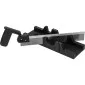 300 mm Mitre Box with Saw. för Cutting 90 and 45. Max. Width of Cutting Panels Up To 65 mm. Supplied with Tenon Saw 300 mm with Plastic Black Handle. Mitre Box Made of Black Plastic.