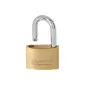 Brass Thin Padlock 63 mm Chrome Plated Hard. Shackle. 3Keys.