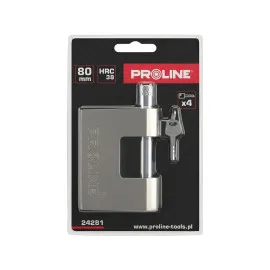 Reinforced Cast Iron Padlock 80 mm Hard Electric Key, Proline