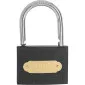Grey Casting Iron Padlock 50 mm Heavy Type. Chrome Plated Hardened Shackle 3 Keys. Packed On Sliding Card