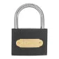 Grey Casting Iron Padlock 63 mm Heavy Type. Chrome Plated Hardened Shackle 3 Keys. Packed Individual Color Carton Box
