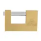 Close Shackle Brass Padlock 75 mm. Shackle Chrome Plated, Hardened 12 mm Dia, Dist. 24 mm. P