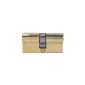 Brass Lock Cylinder, Symmetrical - 62 mm. 6 Special Security Type Keys. Lång Brass Screw 64 mm.