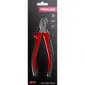 Diagonal Side Cutting Pliers 160 mm, Drop Forged, Hardened, Satin Finish, Heavy Duty, Plastic and Rubber Sleeves in Grey and Dark Blue, Proline