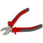 Diagonal Side Cutting Pliers 160 mm, Drop Forged, Hardened, Satin Finish, Heavy Duty, Plastic and Rubber Sleeves in Grey and Dark Blue, Proline